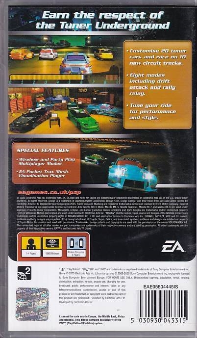 Need for Speed Underground Rivals - PSP Spil (B Grade) (Genbrug)